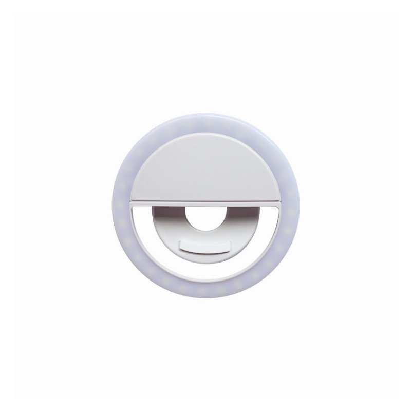 Lampe Annulaire LED Portable à Clip – Selfie Ring Light Rechargeable pour Smartphone, Tablette et PC – Éclairage Vidéo, Selfie & Live Streaming