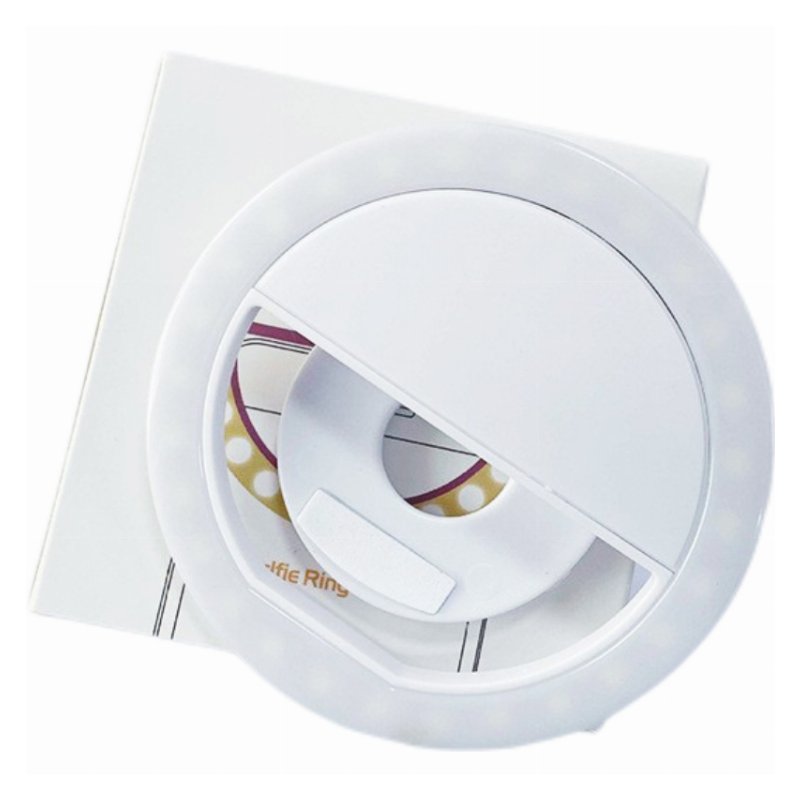 Lampe Annulaire LED Portable à Clip – Selfie Ring Light Rechargeable pour Smartphone, Tablette et PC – Éclairage Vidéo, Selfie & Live Streaming