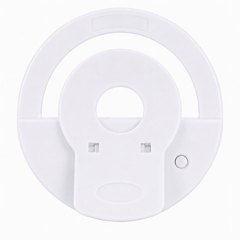 Mini Ring Light LED Rechargeable pour Smartphone – Blanc