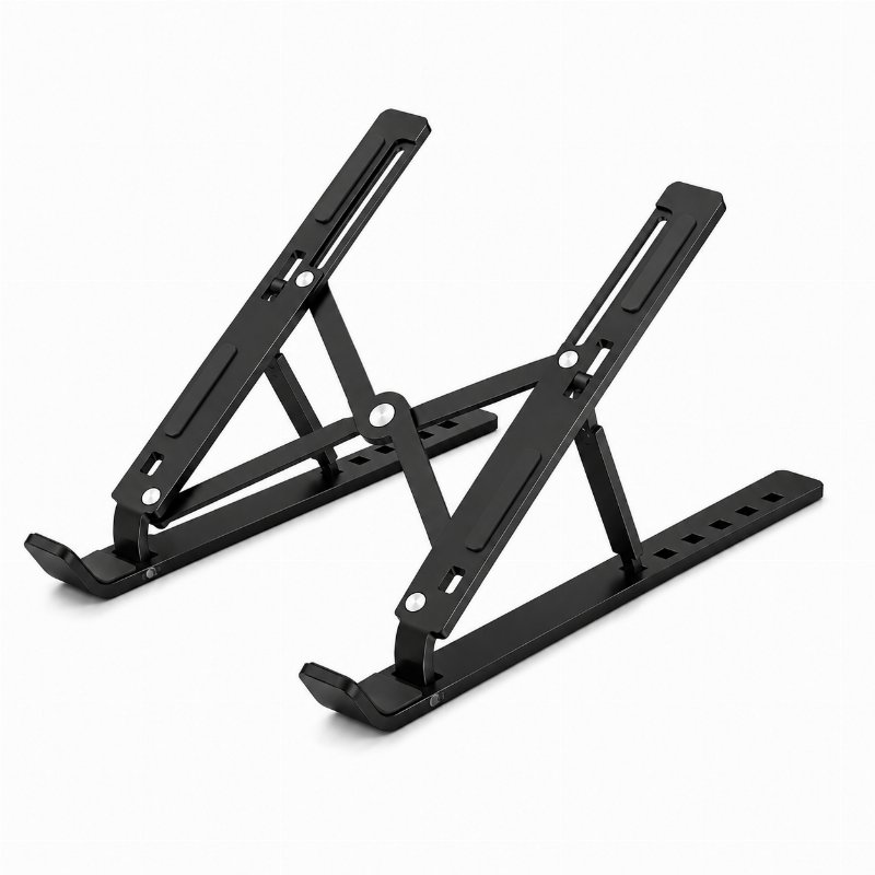 Support Pliable et Réglable pour Ordinateur Portable – Noir 💻