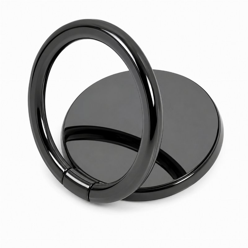 Anneau de Maintien et Support Pliable pour Smartphone – Noir