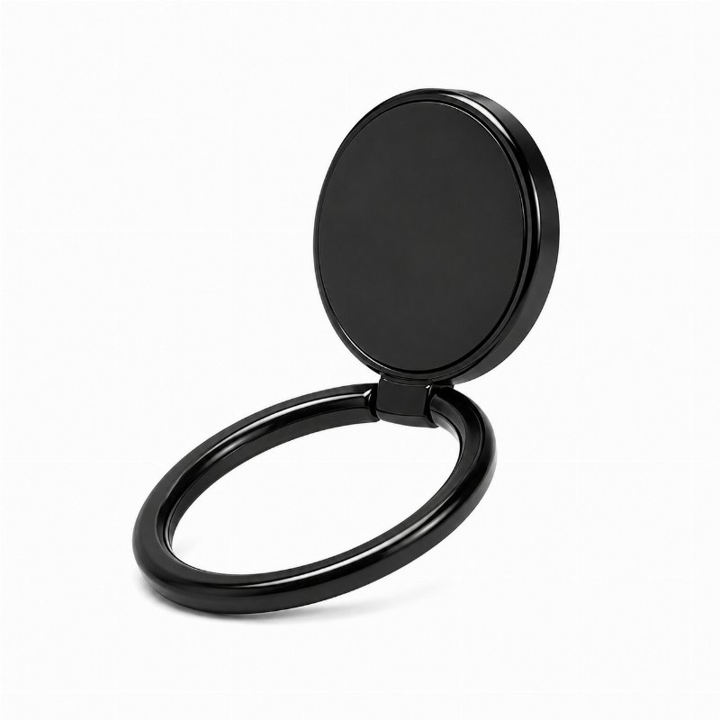 Anneau de Maintien et Support Pliable pour Smartphone – Noir